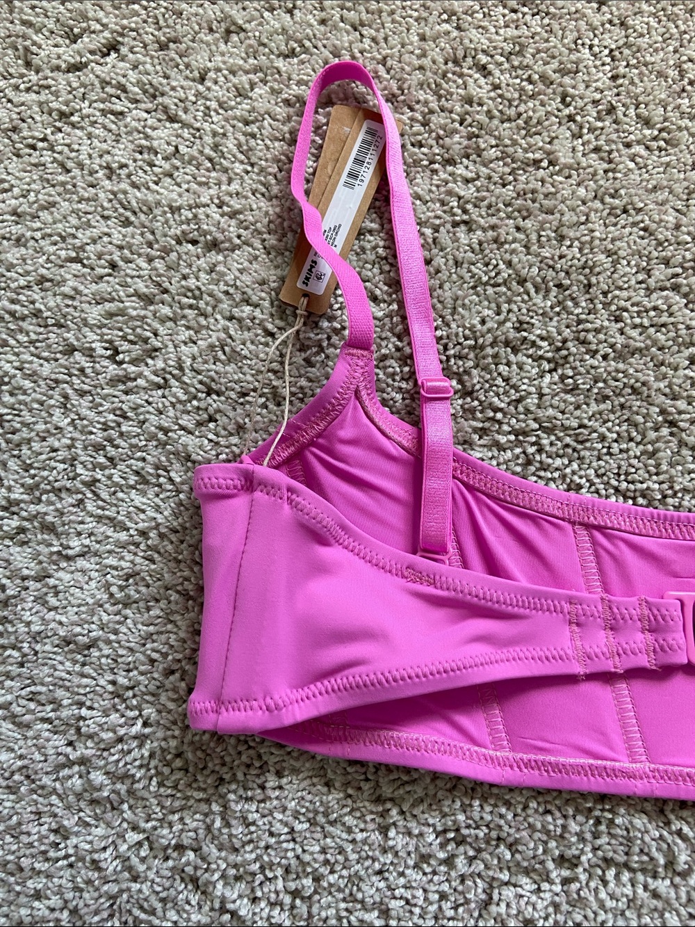 Skims โข Recycled Swim Corset Bikini Top Neon Orchid - Picture 5 of 14